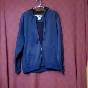 Dk blue XL zippered hoody